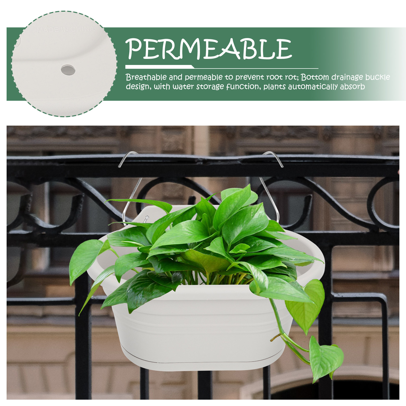 1Set Wall Hanging Flower Pot S - Spider Plant Hanging avis et prix