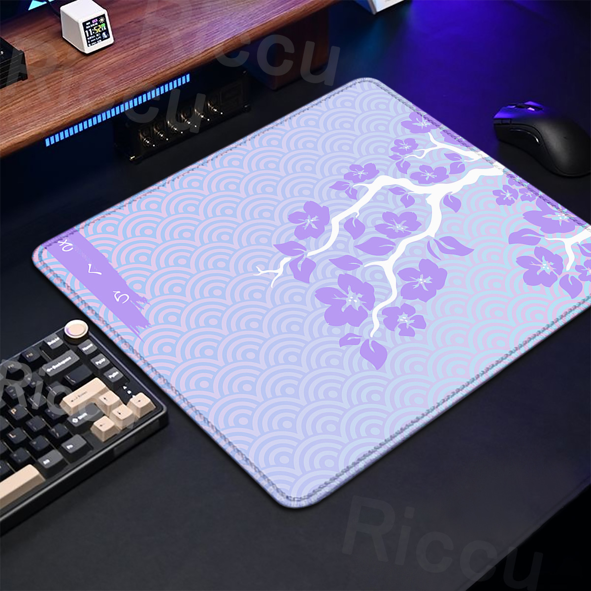 Purple Sakura Table Pad Gaming - Tradescantia Purple avis et prix