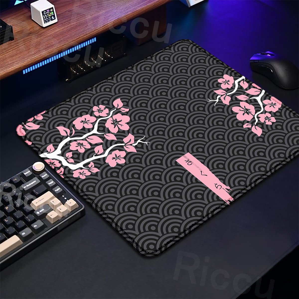 Purple Sakura Table Pad Gaming - Tradescantia Purple avis et prix