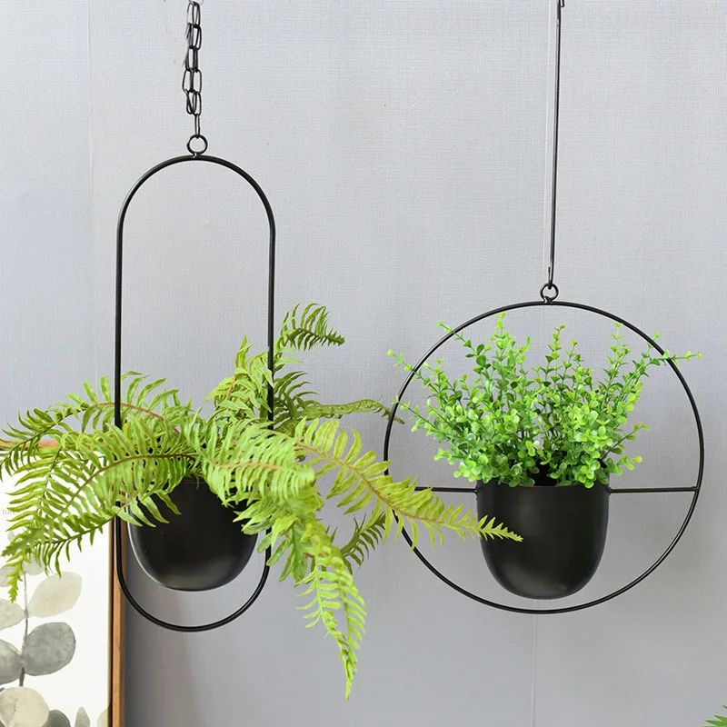 Wrought Iron Hanging Planter E - Spider Plant Hanging avis et prix