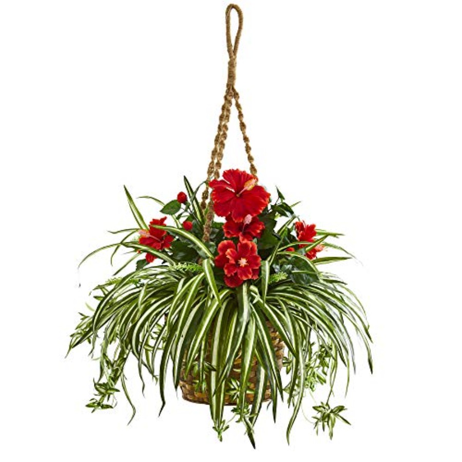 Hanging basket artificial plan - Spider Plant Hanging avis et prix