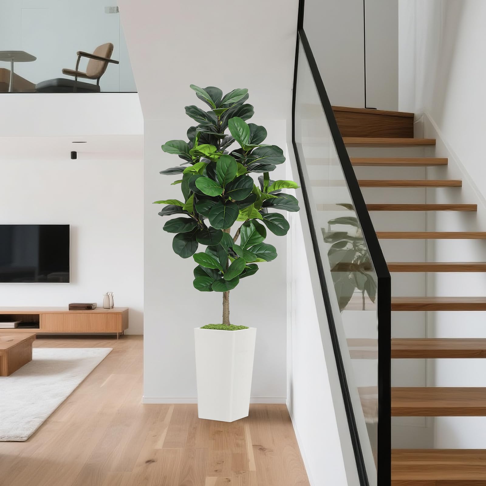 Artificial Fiddle Leaf Fig Tre - Ficus Lyrata Tree avis et prix