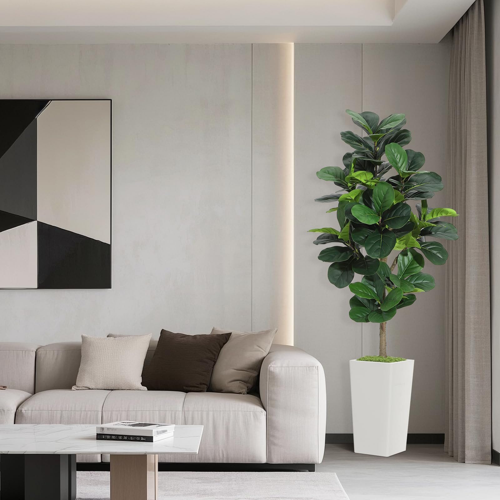 Artificial Fiddle Leaf Fig Tre - Ficus Lyrata Tree avis et prix