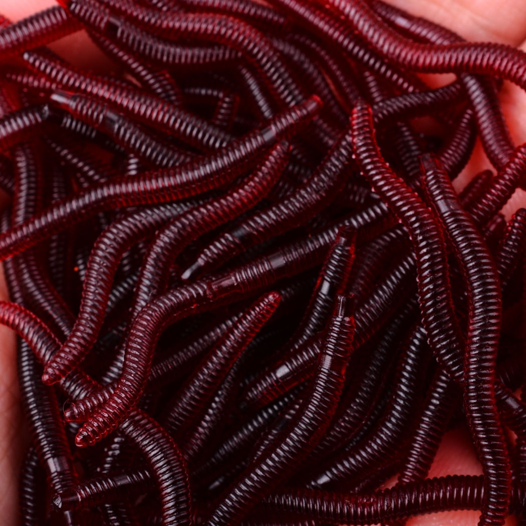 50pcs Lifelike Red Worm Soft L - Aglaonema Red avis et prix