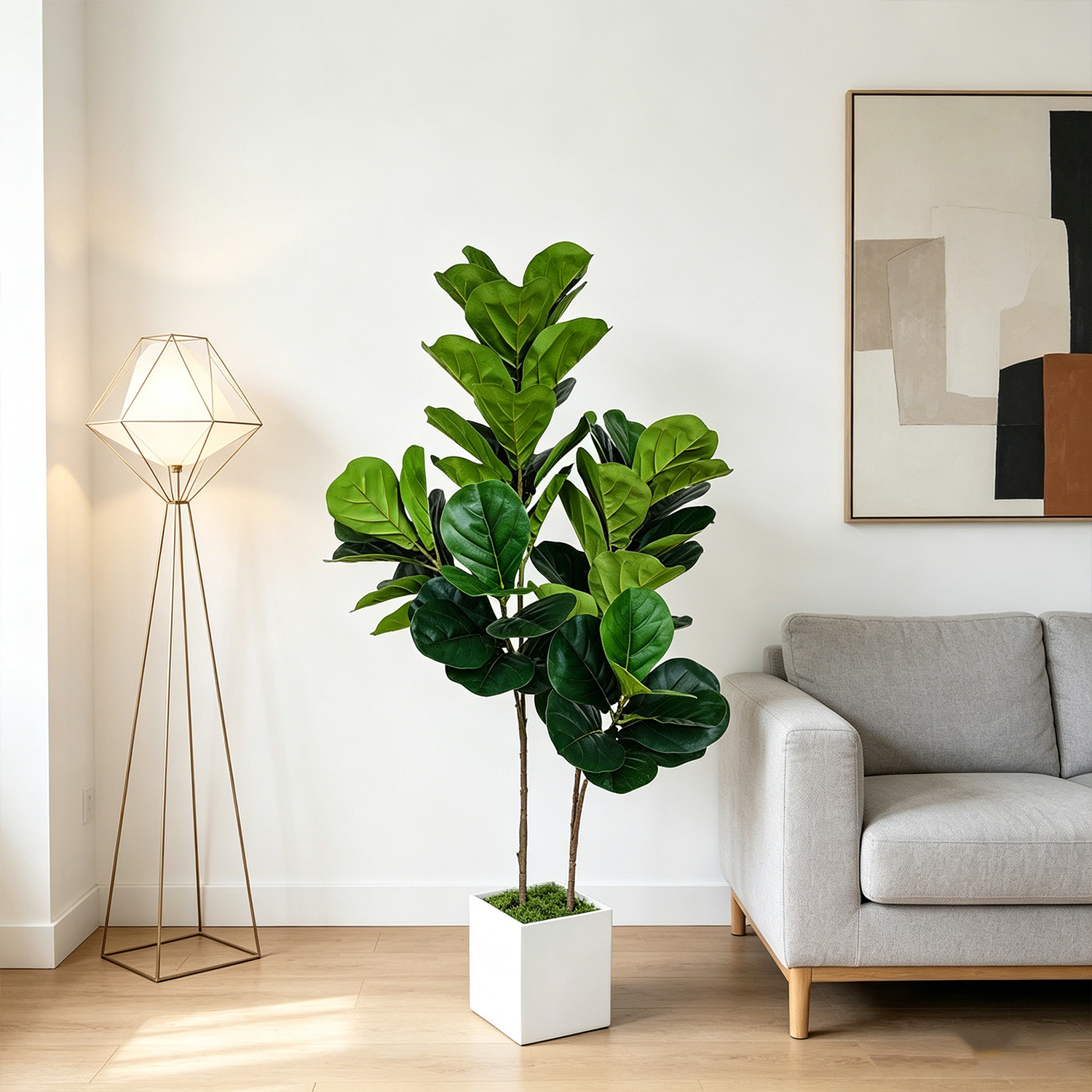 130cm/4.3ft Artificial Ficus L - Ficus Lyrata Tree avis et prix
