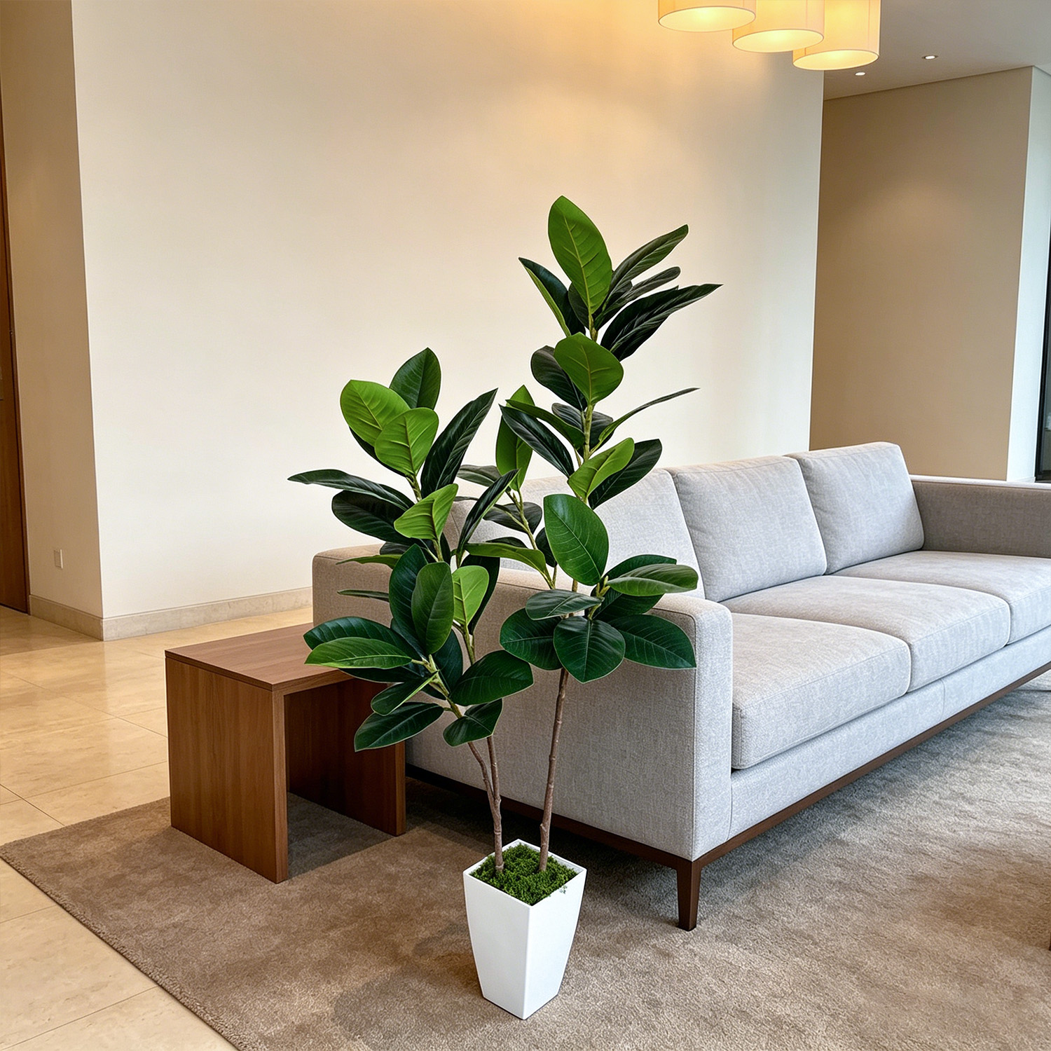 130cm/4.3ft Artificial Ficus L - Ficus Lyrata Tree avis et prix