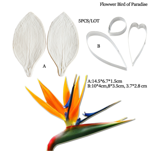 Large Gumpaste Strelitzia Bird - Bird Paradise Strelitzia avis et prix