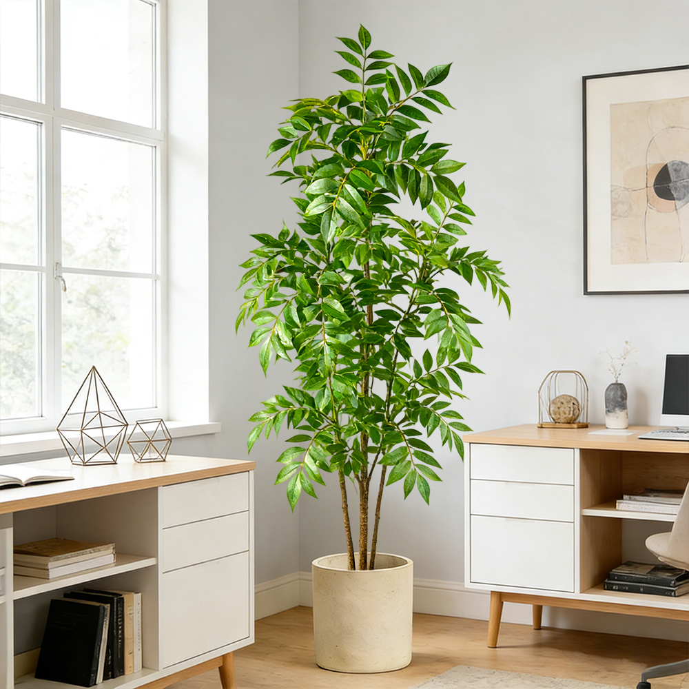 76-140cm Artificial Rubber Tre - Dracaena Marginata avis et prix
