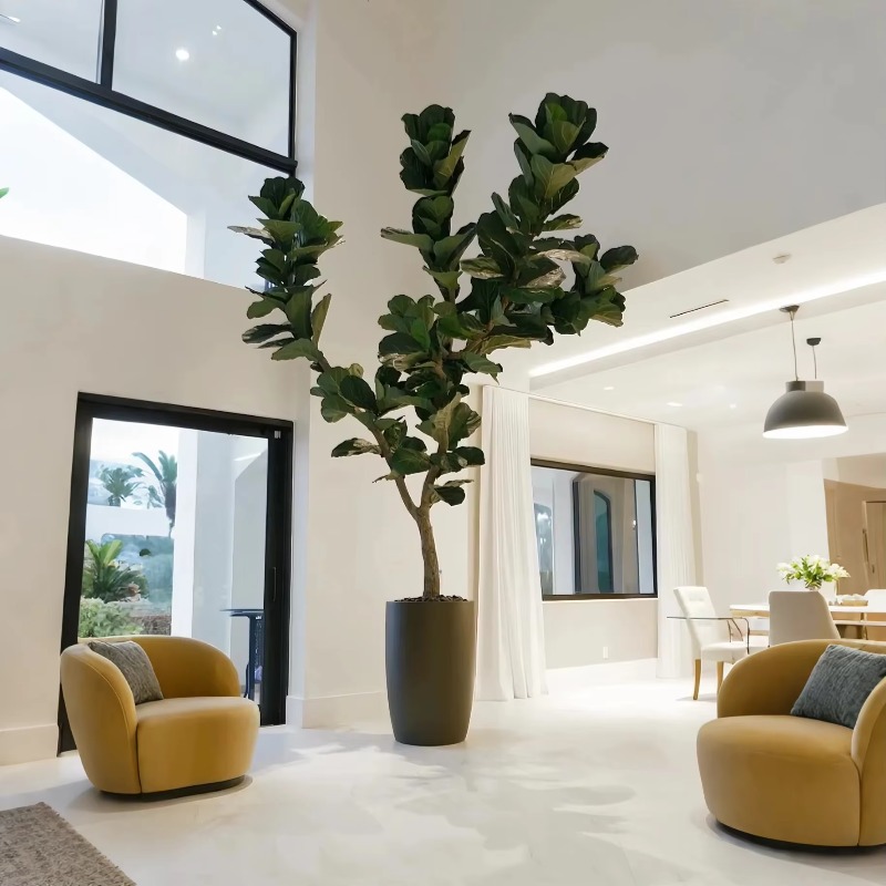 Artificial Plants Indoor Potte - Ficus Lyrata Tree avis et prix
