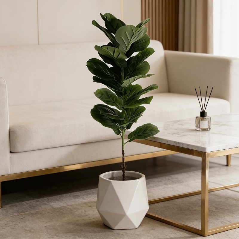 1Pc 100cm Artificial Ficus Lyr - Ficus Lyrata Tree avis et prix