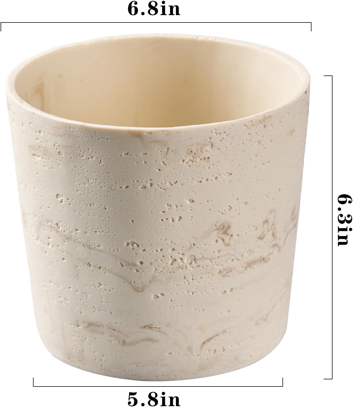 7 Inch Natural Travertine Text - Aloe Vera Pot avis et prix