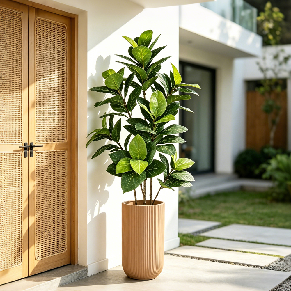 70-130cm Large Artificial Bany - Ficus Lyrata Tree avis et prix
