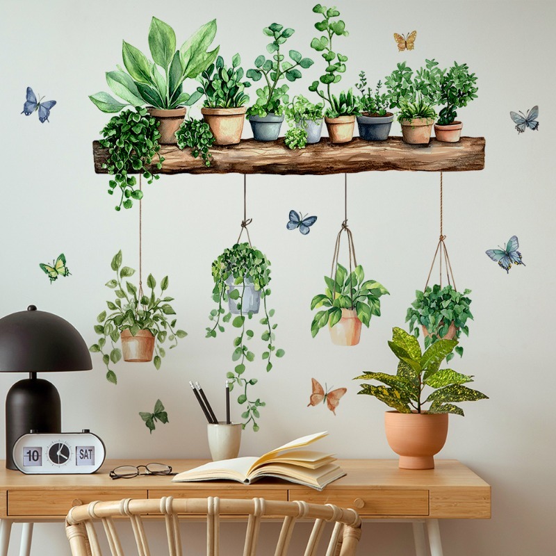 3D Potted Green Plant Shelf Wa - Echeveria Succulent avis et prix