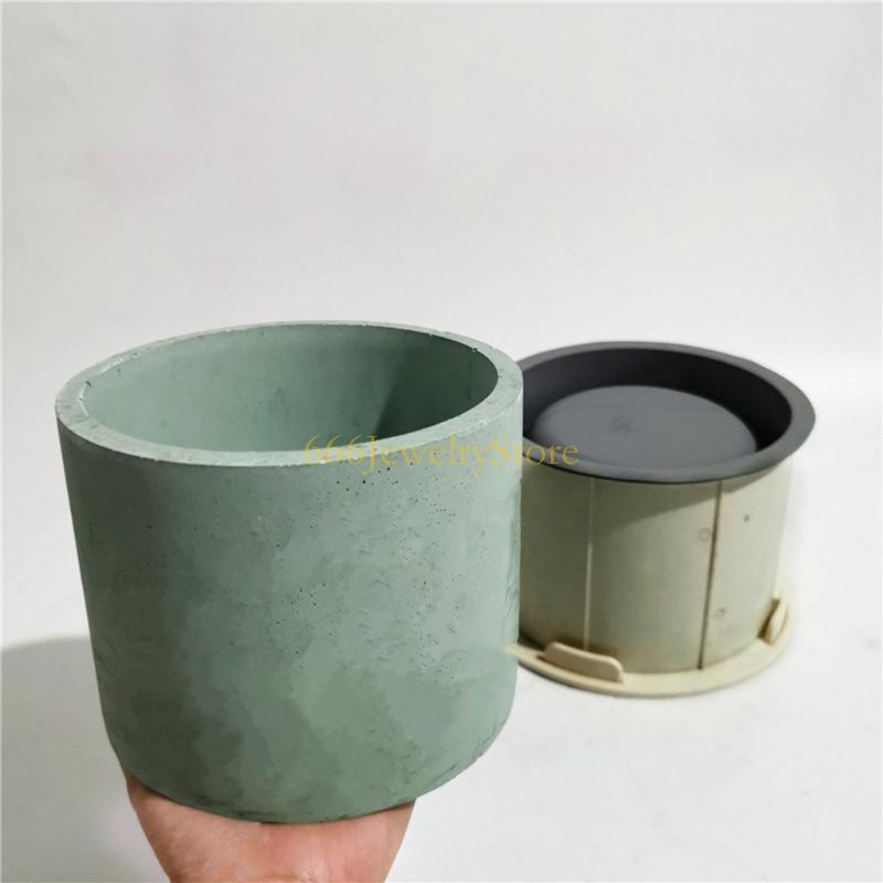 F2TD Large Round Concrete Flow - Echeveria Succulent avis et prix