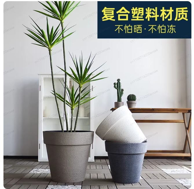 （just One）40x37cm Faux Ceramic - Aloe Vera Pot avis et prix
