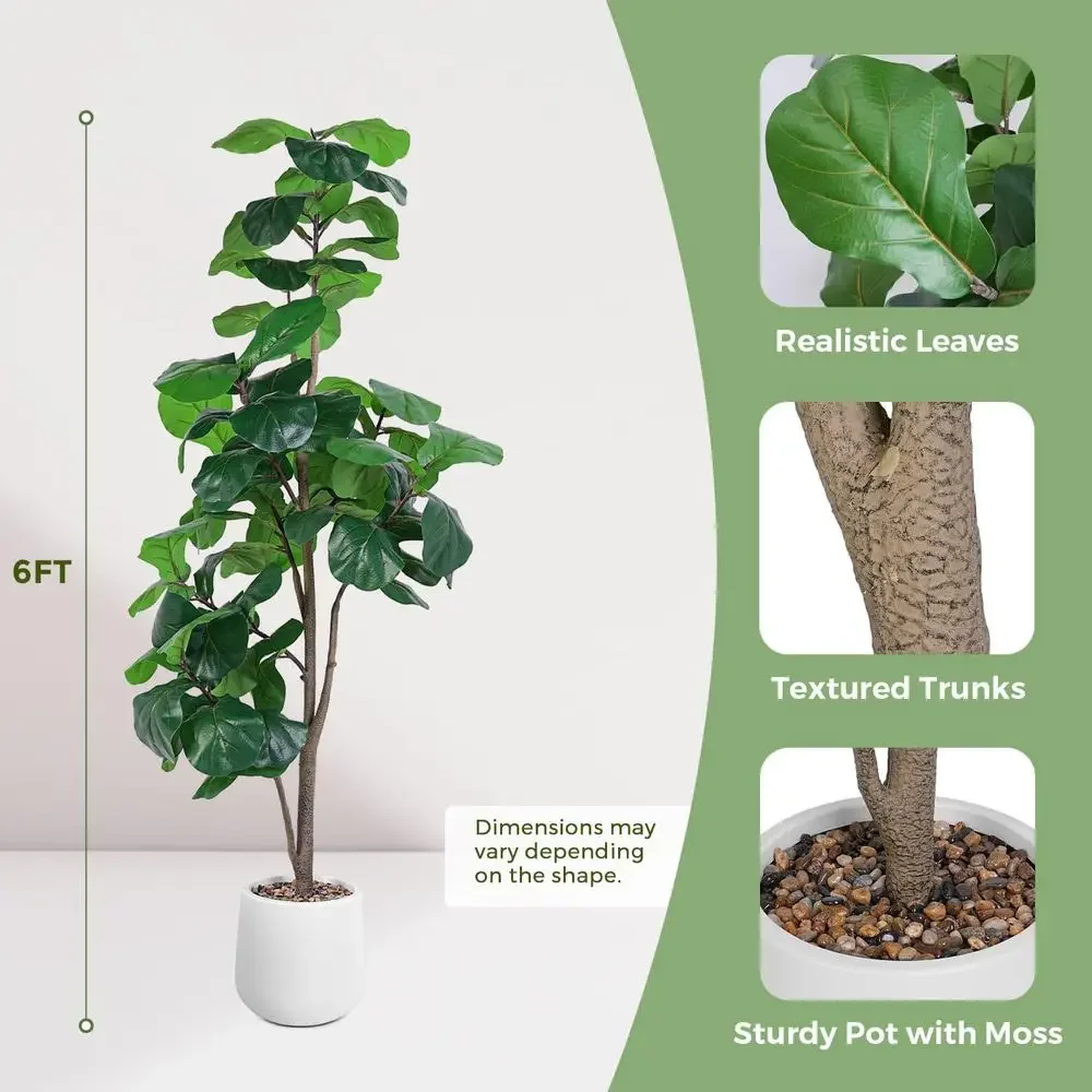 Artificial Large Ficus Lyrata  - Ficus Lyrata Tree avis et prix
