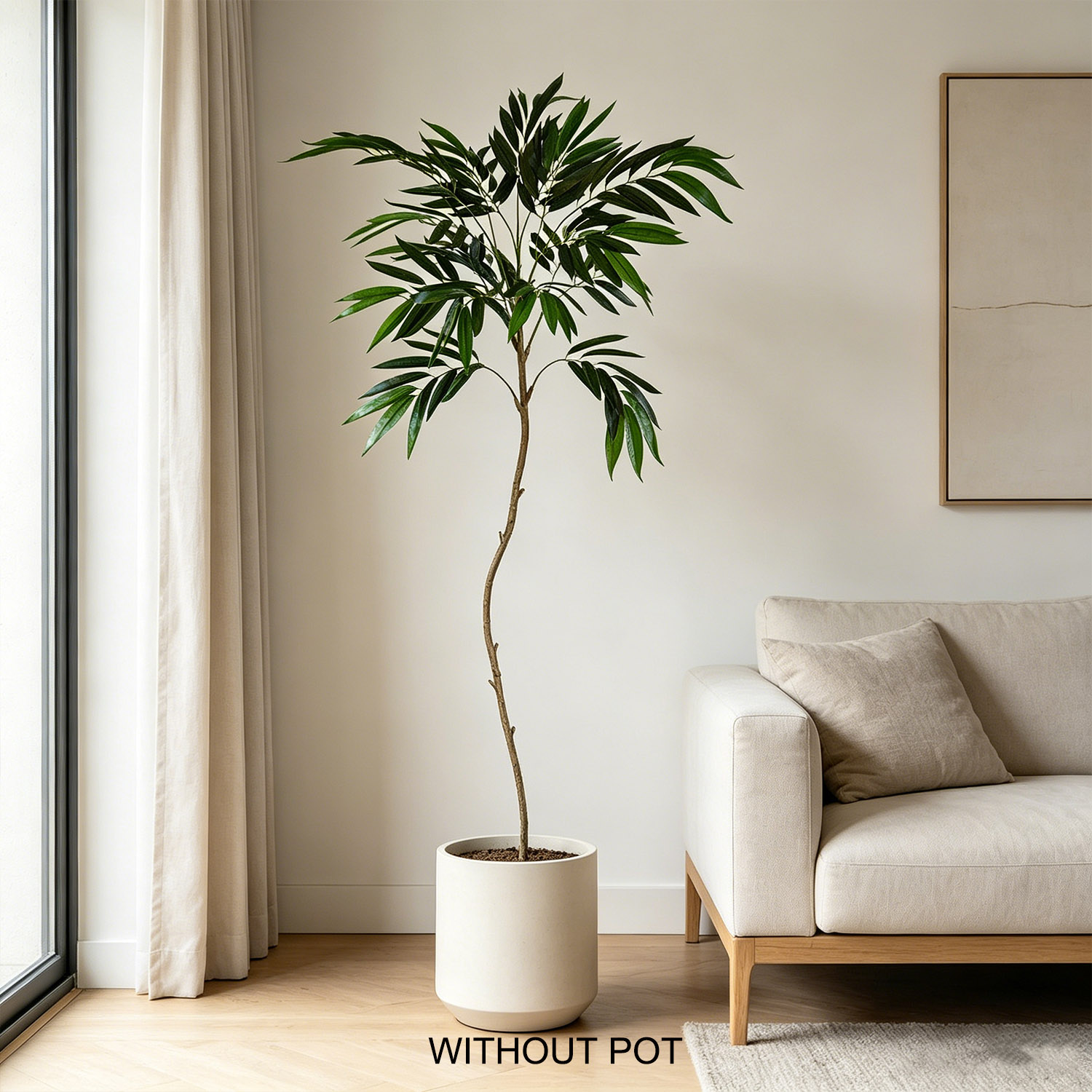 65-210cm/6.9ft Artificial Will - Ficus Lyrata Tree avis et prix